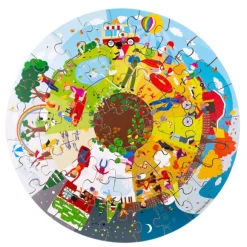 Seasonal Circular Floor Puzzle