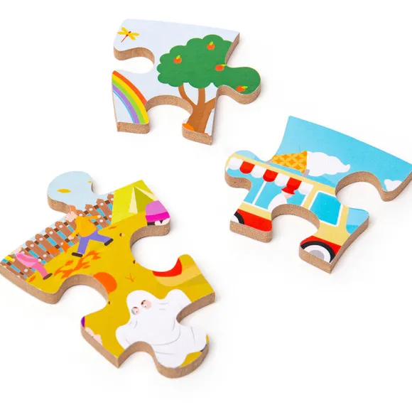 Seasonal Circular Floor Puzzle