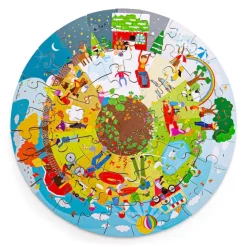 Seasonal Circular Floor Puzzle