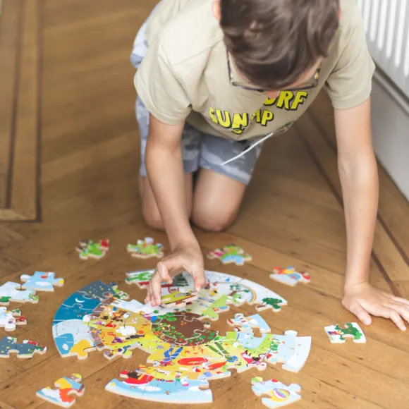 Seasonal Circular Floor Puzzle