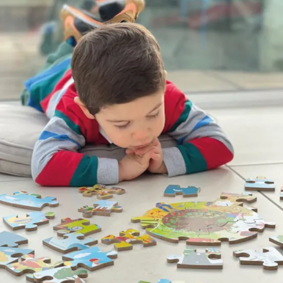 Seasonal Circular Floor Puzzle