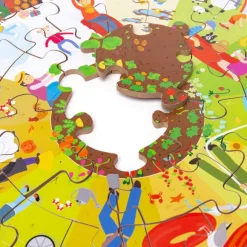 Seasonal Circular Floor Puzzle