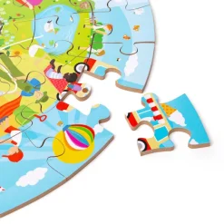 Seasonal Circular Floor Puzzle