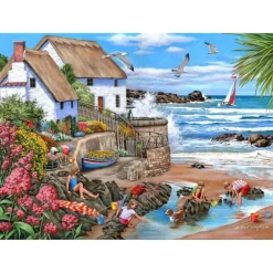 Seaspray Cottages - 1000 Piece Jigsaw Puzzle