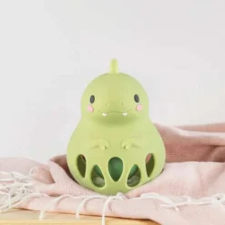 Silicone Rattle - Dino