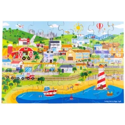 Transport Town Floor Puzzle