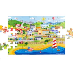 Transport Town Floor Puzzle