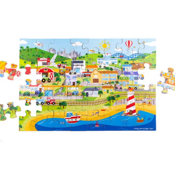 Transport Town Floor Puzzle