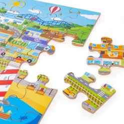 Transport Town Floor Puzzle - DAMAGED BOX