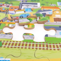 Transport Town Floor Puzzle