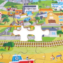 Transport Town Floor Puzzle