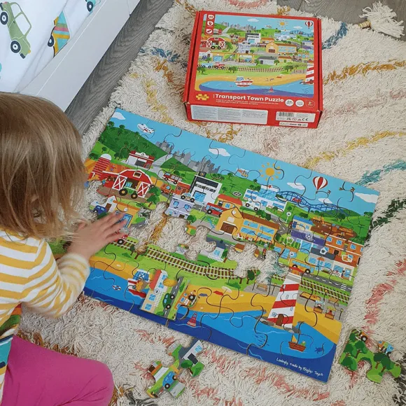 Transport Town Floor Puzzle