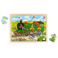 Tray Puzzle Train
