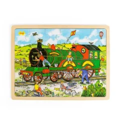 Tray Puzzle Train