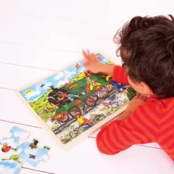 Tray Puzzle Train