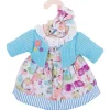 Turquoise Cardigan and Dress (for Size Medium Doll)