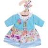 Turquoise Cardigan and Dress (for Size Small Doll)