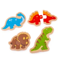 Two Piece Puzzles - Dinosaur