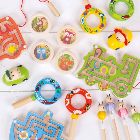 Wooden Magnetic Labyrinth (Pack of 3)